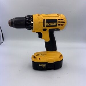 DEWALT Yellow DC759 Cordless Drill Driver 18 Volt WITH BATTERY No Charger